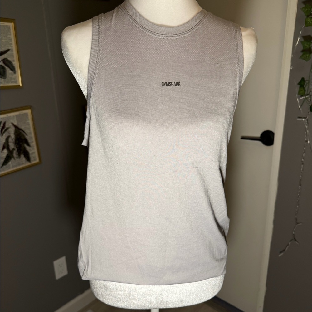 Gymshark Women's Light Gray Tank Top